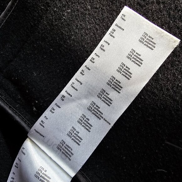 Maje Galami Double-faced Wool Coat - 2019 - Black - Sz 36 - Picture 6 of 16